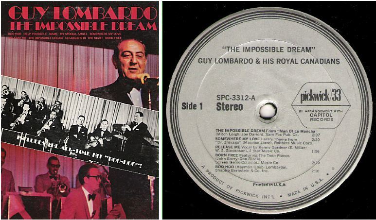 Lombardo, Guy / The Impossible Dream (1973) / Pickwick SPC-3312
