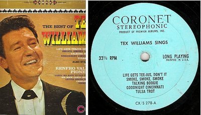 Williams, Tex (+ Renfro Valley Pioneers) / The Best of Tex Williams (Tex Williams Sings) / Coronet CXS-278