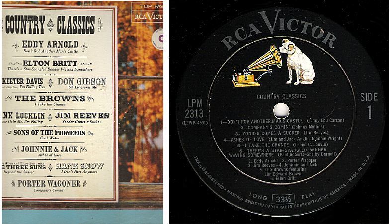 Various Artists / Country Classics (1962) / RCA Victor LPM-2313