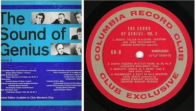 Various Artists / The Sound of Genius - Volume 2 (1961) / Columbia Record Club GB-8