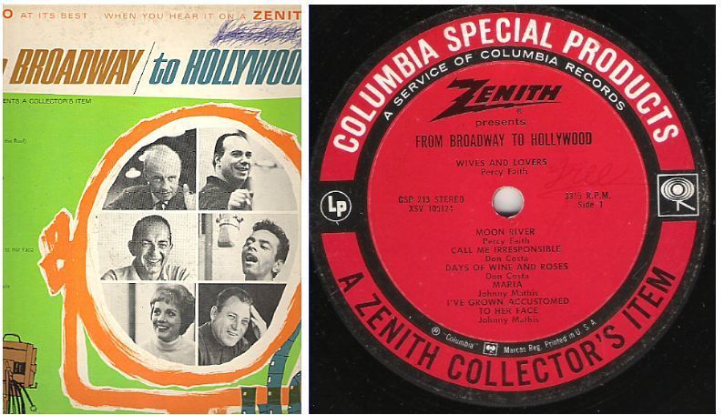 Various Artists / From Broadway to Hollywood (1965) / Columbia Special Products CSP-213