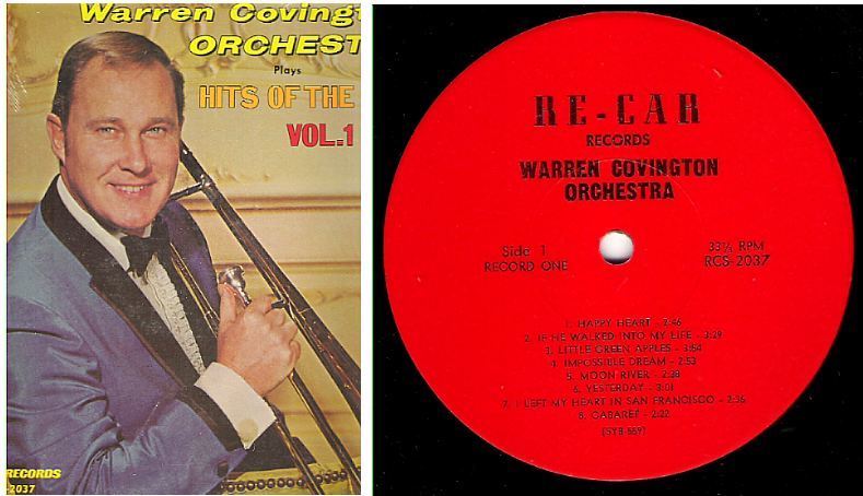 Covington, Warren / Plays Hits of the 60's - Vol. 1 (1960's) / Recar RCS-2037 (Album, 12" Vinyl)