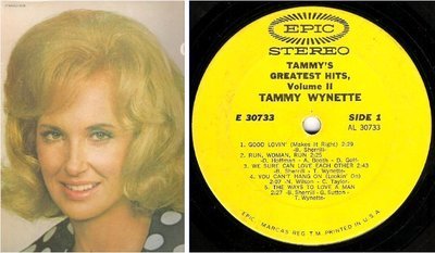 Wynette, Tammy / Tammy&#39;s Greatest Hits, Volume II (1971) / Epic E-30733