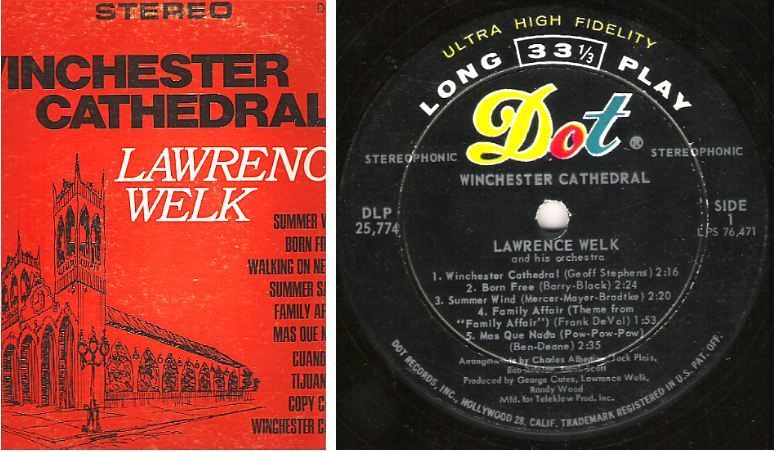 Welk, Lawrence / Winchester Cathedral (1966) / Dot DLP-25,774