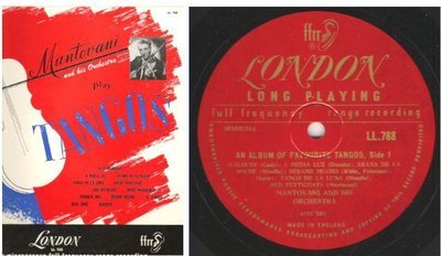 Mantovani / An Album of Favourite Tangos (1953) / London FF.768