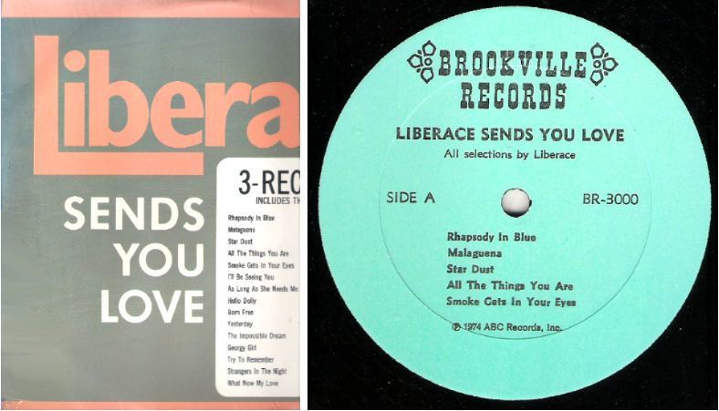Liberace / Liberace Sends You Love (1974) / Brookville BR-3000 (Album, 12" Vinyl) / 3 LP Set