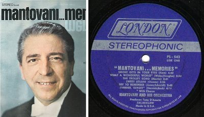 Mantovani / Memories (1969) / London PS-542