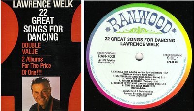 Welk, Lawrence / 22 Great Hits For Dancing (1978) / Ranwood RAN-7009 / Double LP