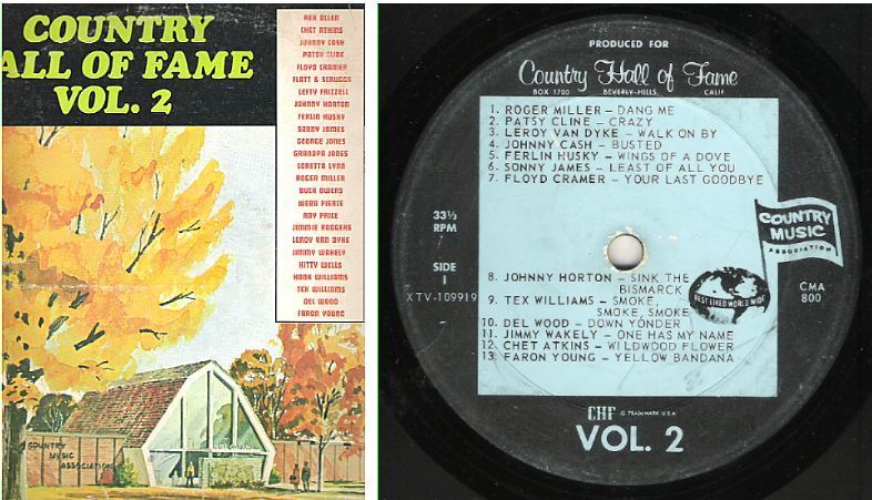 Various Artists / Country Hall of Fame Vol. 2 (1966) / Country Music Association CMA-800