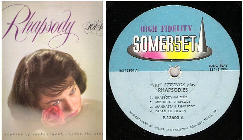 101 Strings / Rhapsody (1961) / Somerset P-13600 (Album, 12" Vinyl)