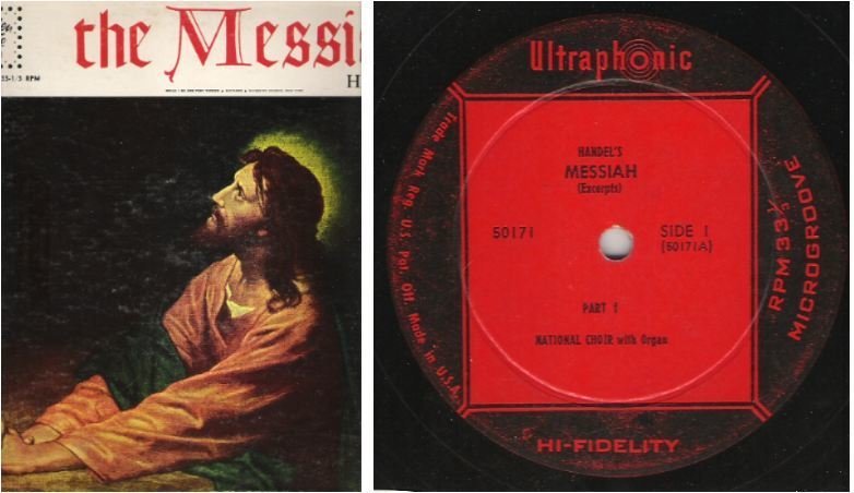 National Choir, The / Handel's Messiah (The Messiah - Highlights) / Golden Tone (Ultraphonic) 50171 (Album, 12" Vinyl)