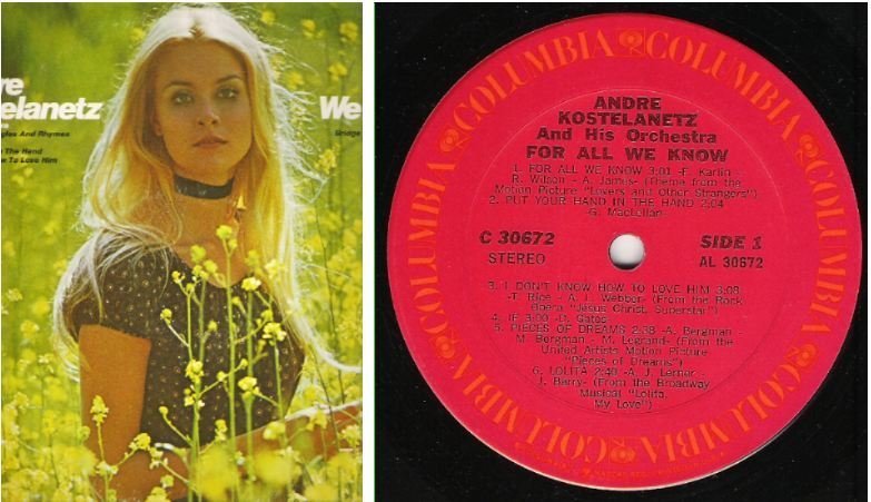 Kostelanetz, Andre / For All We Know (1971) / Columbia C-30672