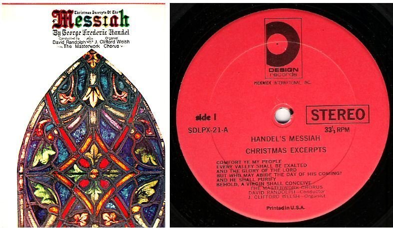 Masterwork Chorus, The / Handel&#39;s Messiah (1960&#39;s) / Design SDLPX-21