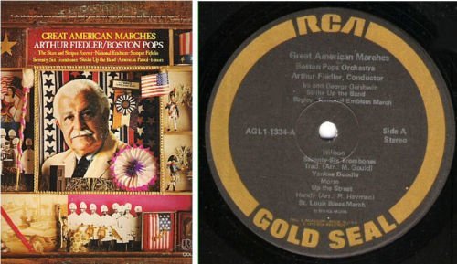 Fiedler, Arthur (+ The Boston Pops) / Great American Marches / RCA (Gold Seal) AGL1-1334 (Album, 12" Vinyl)