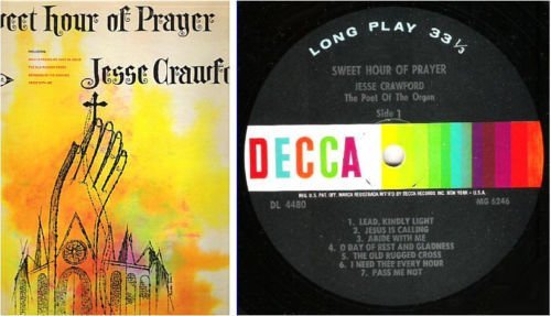 Crawford, Jesse / Sweet Hour of Prayer (1964) / Decca DL-4480 (Album, 12" Vinyl)