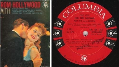 Faith, Percy / Music From Hollywood (1954) / Columbia CL-577 (Album, 12" Vinyl)