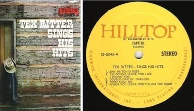 Ritter, Tex / Sings His Hits (1967) / Hilltop JS-6043 (Album, 12&quot; Vinyl)