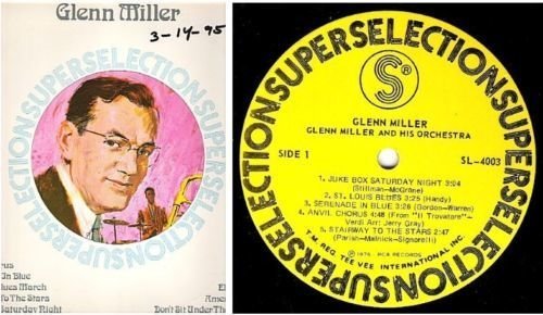 Miller, Glenn / Super Selections (1976) / Tee-Vee SL-4003 (Album, 12&quot; Vinyl)