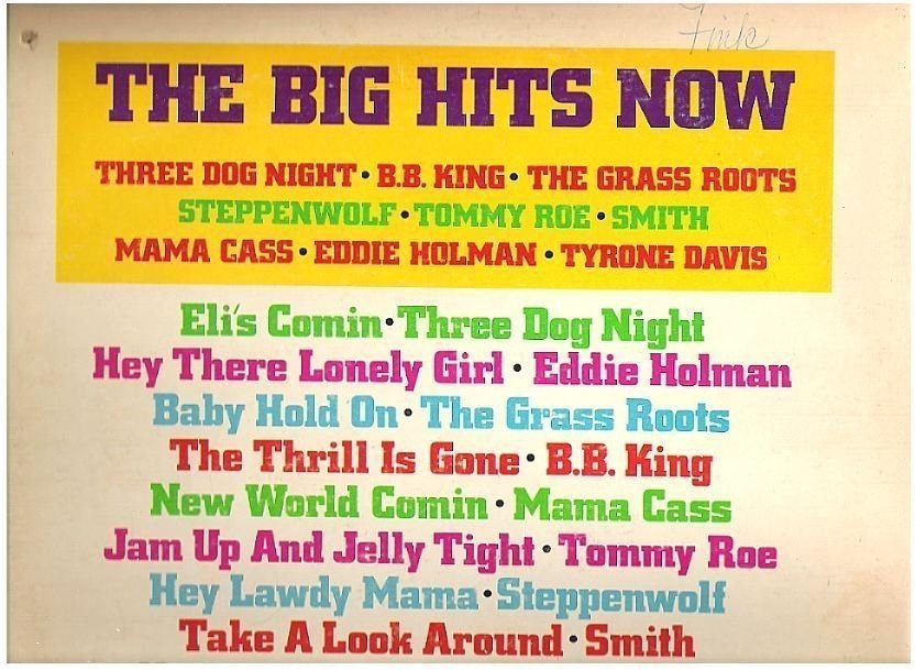 Various Artists / The Big Hits Now (1972) / Dunhill DS-50085