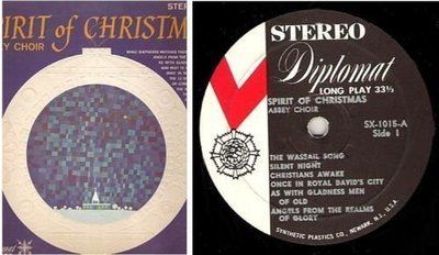 Abbey Choir, The / Spirit Of Christmas (1960&#39;s) / Diplomat SX-1015 (Album, 12&quot; Vinyl)