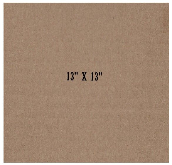 Cardboard Sheet / 13 X 13 Inches