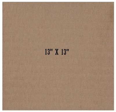 Cardboard Sheet / 13 X 13 Inches