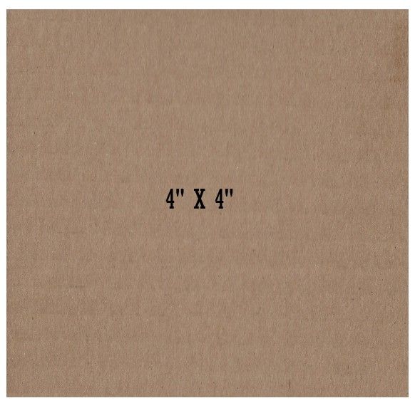 Cardboard Sheet / 4 X 4 Inches