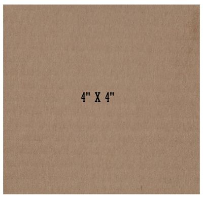 Cardboard Sheet / 4 X 4 Inches