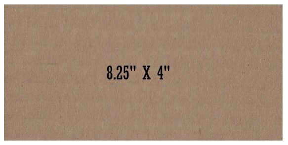 Cardboard Sheet / 8.25 X 4 Inches