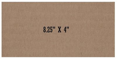Cardboard Sheet / 8.25 X 4 Inches