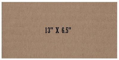 Cardboard Sheet / 13 X 6.5 Inches