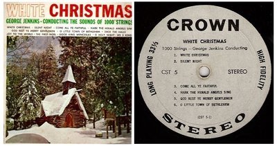 Jenkins, George (+ 1000 Strings) / White Christmas (1963) / Crown CST-5