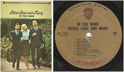 Peter, Paul + Mary / In the Wind (1963) / Warner Bros. WS-1507
