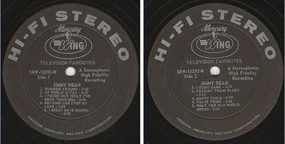 Dean, Jimmy / Television Favorites (1964) / Mercury-Wing SRW-16292