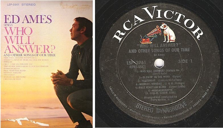 Ames, Ed / Who Will Answer? (1968) / RCA Victor LSP-3961 (Album, 12" Vinyl)
