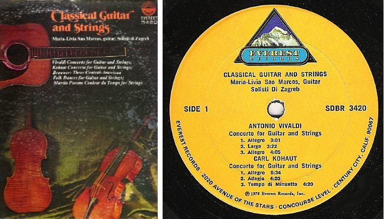 Sao Marcos, Maria-Livia / Classical Guitar and Strings (1978) / Everest SDBR-3420 (Album, 12" Vinyl)