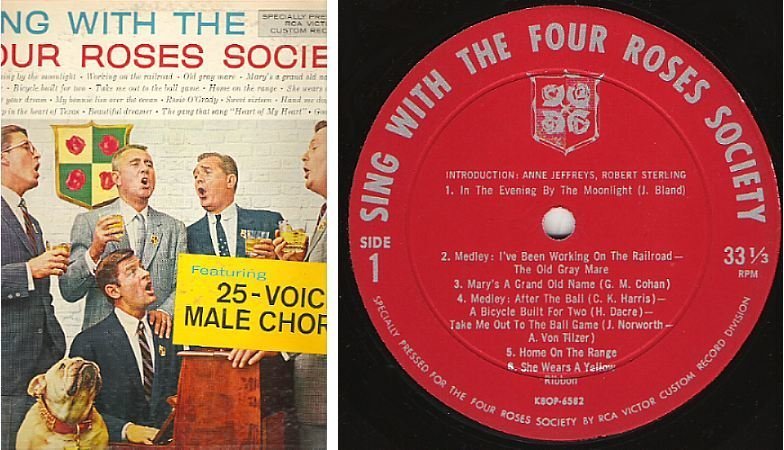 Four Roses Society / Sing With the Four Roses Society (1958) / RCA Victor Custom K80P-6582-6583 (Album, 12" Vinyl)