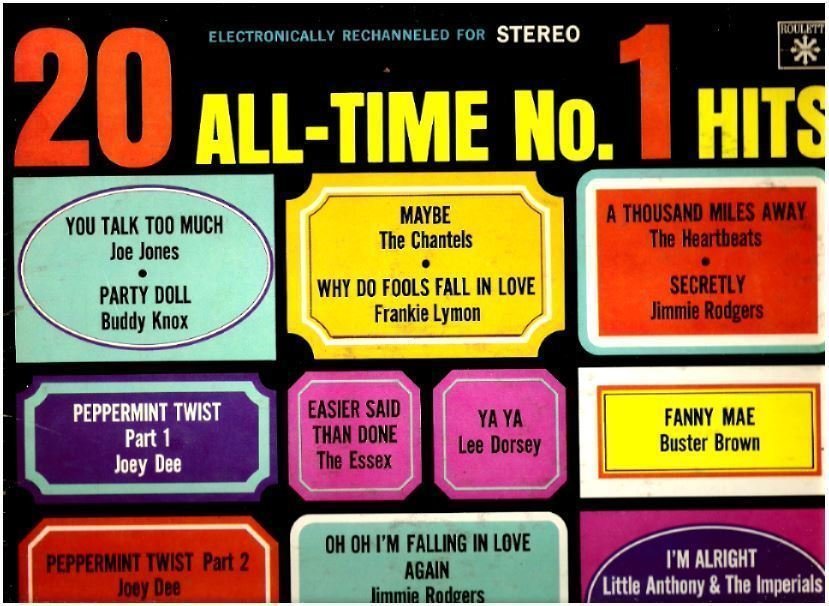 Various Artists / 20 All Time Number One Hits (1965) / Roulette SR-25290