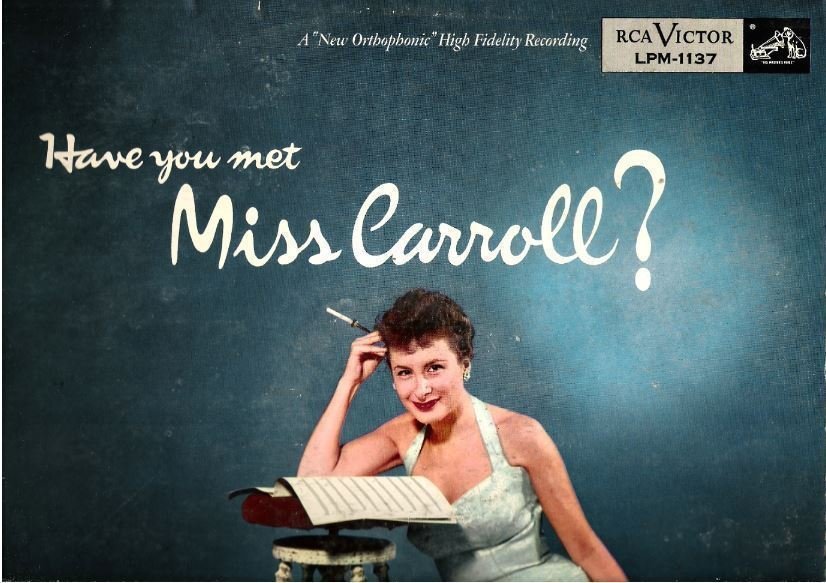 Carroll, Barbara (Trio) / Have You Met Miss Carroll? (1956) / RCA Victor LPM-1137 (Album, 12&quot; Vinyl)