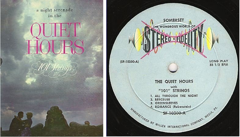 101 Strings / A Night Serenade in The Quiet Hours / Somerset SF-10200 | Album, 12" Vinyl (1960)