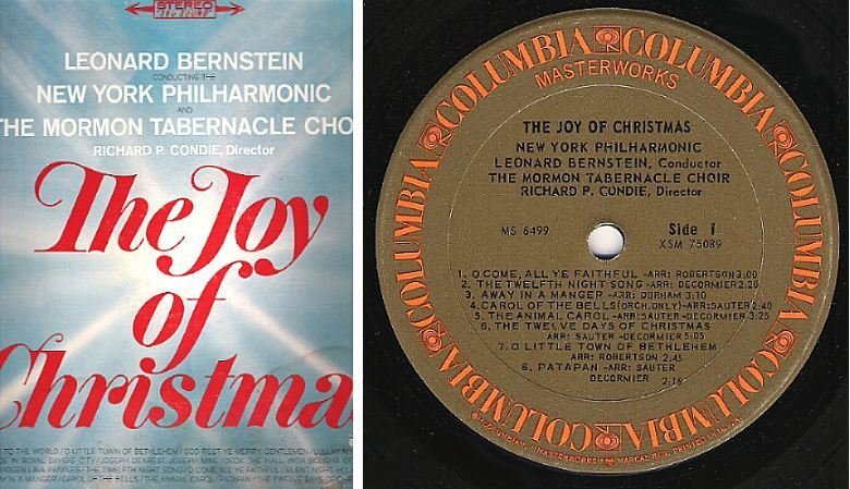 Bernstein, Leonard / The Joy of Christmas (1963) / Columbia Masterworks MS-6499 (Album, 12" Vinyl)