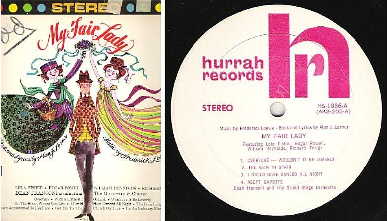 Franconi, Dean (+ The Sound Stage Orchestra) / My Fair Lady (1962) / Hurrah HS-1036 (Album, 12" Vinyl)