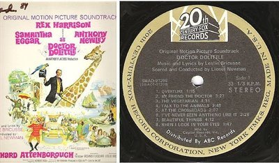 Soundtrack / Doctor Dolittle (1967) / 20th Century-Fox SWAO-91208