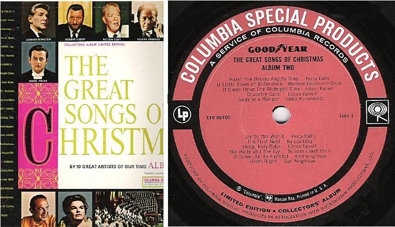 Various Artists / The Great Songs of Christmas, Album Two (1962) / Columbia Special Products XTV-86100