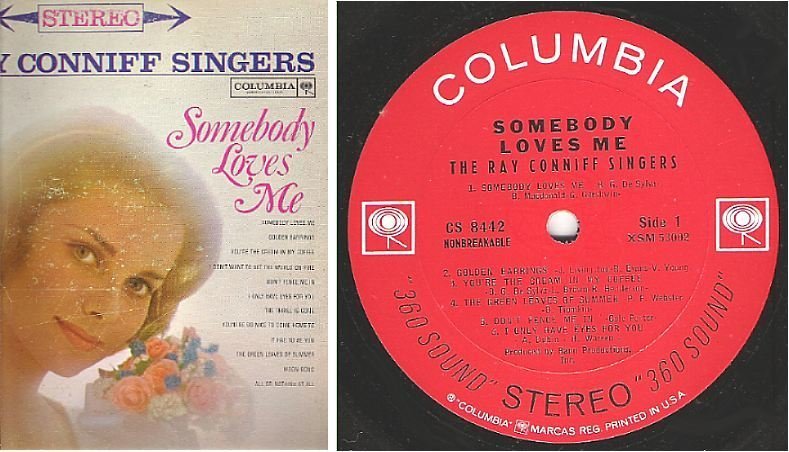 Conniff, Ray (Singers) / Somebody Loves Me (1961) / Columbia CS-8442 (Album, 12" Vinyl)