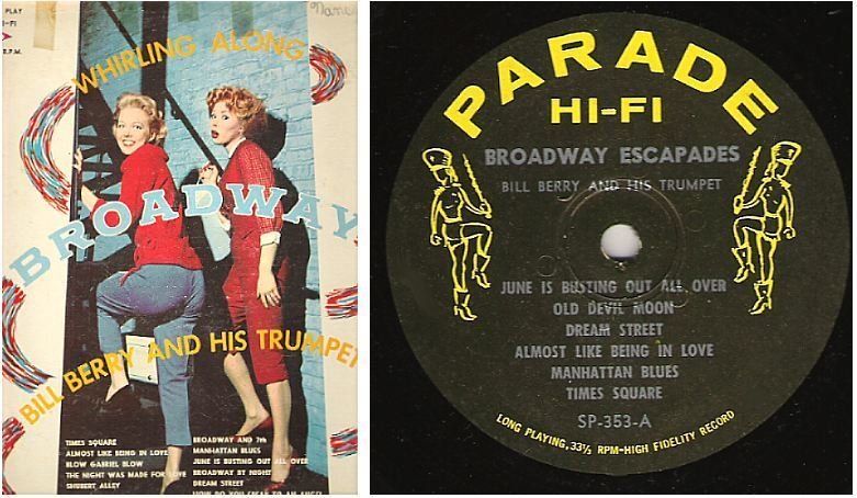 Berry, Bill (+ His Trumpet) / Whirling Along Broadway (1959) / Parade SP-353 (Album, 12" Vinyl)
