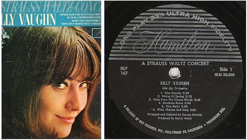 Vaughn, Billy / A Strauss Waltz Concert (1965) / Hamilton HLP-147