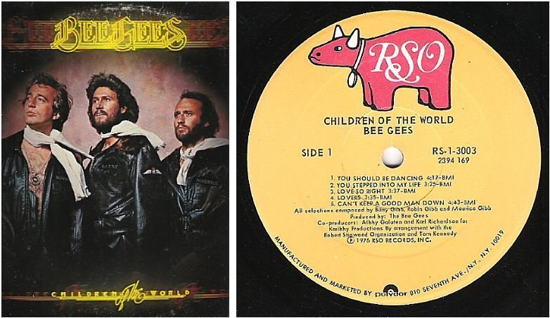 Bee Gees / Children of the World (1976) / RSO RS-1-3003 (Album, 12" Vinyl)