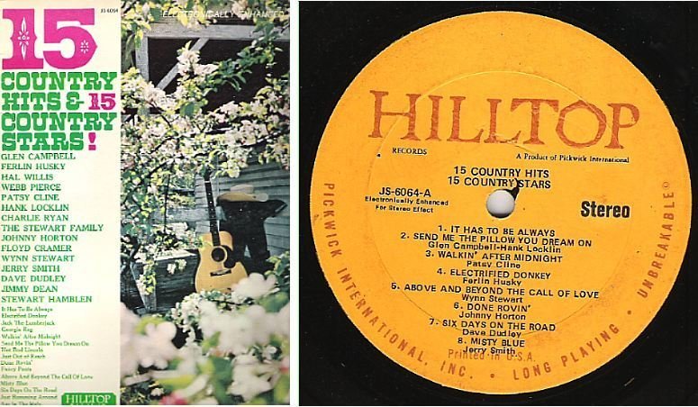 Various Artists / 15 Country Hits - 15 Country Stars (1960&#39;s) / Hilltop JS-6064