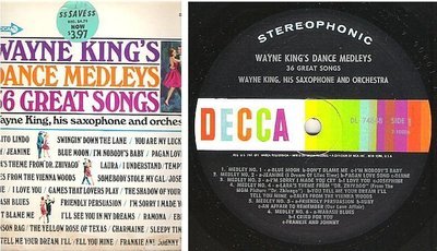 King, Wayne / Wayne King's Dance Medleys - 36 Great Songs (1967) / Decca DL-74848